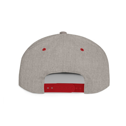 Urban Adventure Flat Bill Snapback Hat - Trendy Embroidered Design