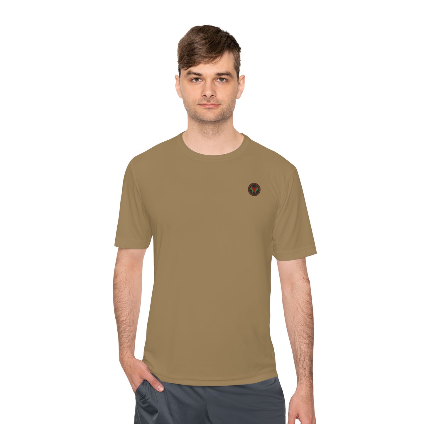 Vibrant Unisex Moisture Wicking Tee - "Army Tan Tee"