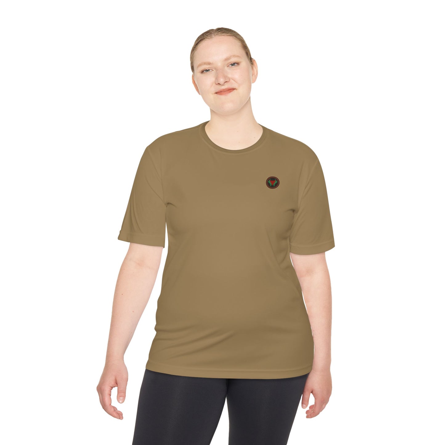 Vibrant Unisex Moisture Wicking Tee - "Army Tan Tee"