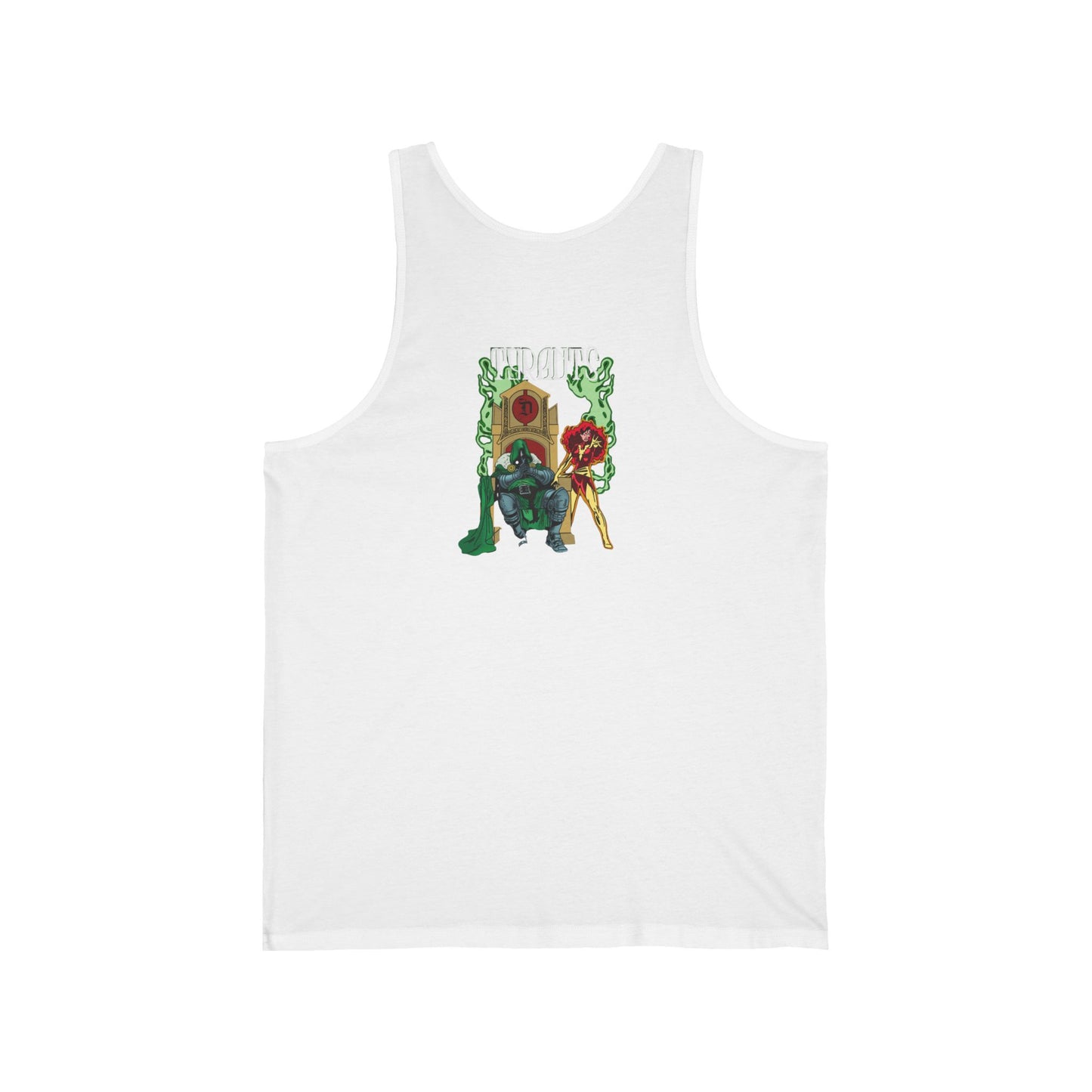 Unisex Jersey Tank with Retro Hero Design - Perfect for Summer and Comic Fans