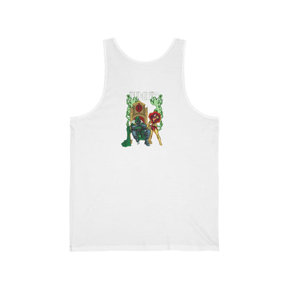 Unisex Jersey Tank with Retro Hero Design - Perfect for Summer and Comic Fans