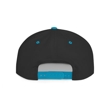 Urban Adventure Flat Bill Snapback Hat - Trendy Embroidered Design